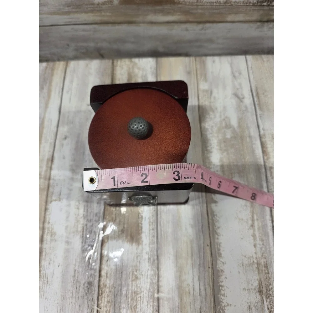 Wooden Golf Themed Coaster Set with Holder Mancave Decor‎